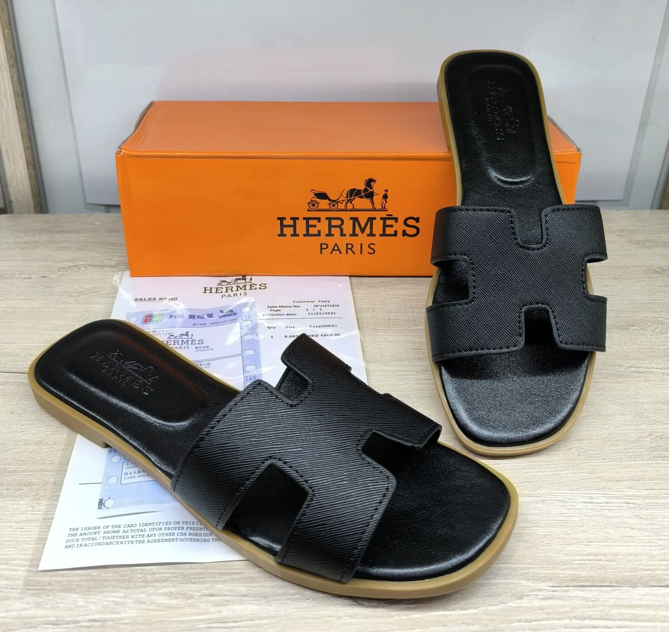 Hermes тапочки Китай