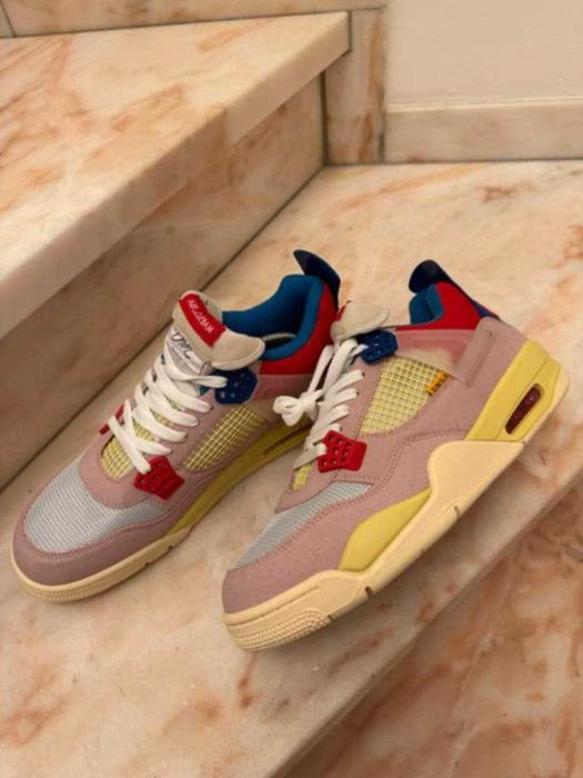 Air Jordan 4 Union LA x Retro Guava Ice SAMPLE Sneakers Pink обувки