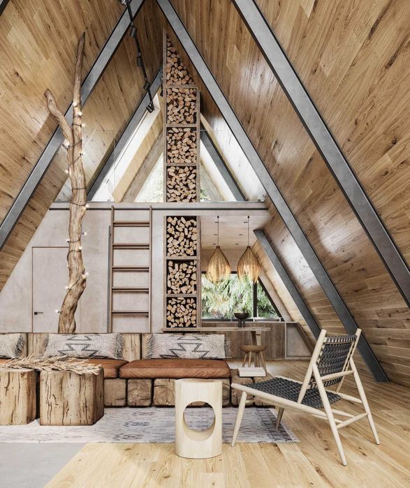 Case la cheie pe structura metalica, cabane tip A, containere modulare