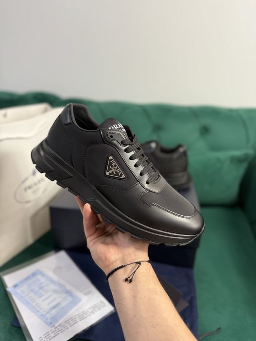 Adidasi Prada piele naturala 100% Full Box colectie noua