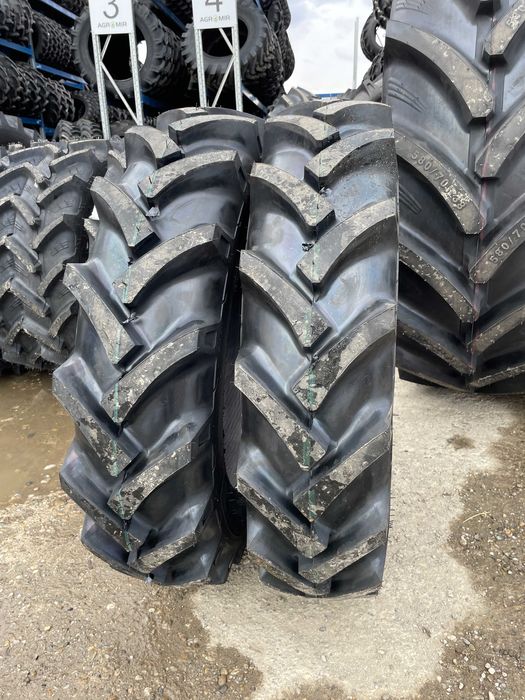 Anvelope 9.5-24 noi cu 8 pliuri marca OZKA pentru tractor fata