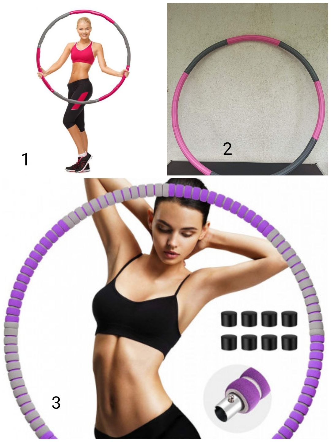 Cerc fitness masaj 8 segmente hula hoop slabit hulahoop tonifiere