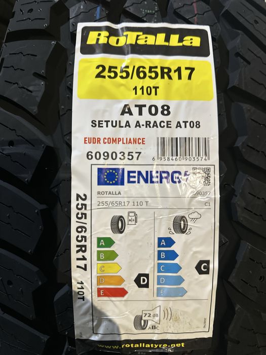 Нови джипови гуми ROTALLA SETULA AT08 255/65R17 110T НОВ DOT 2556517