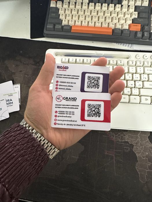 Pvc va vizitka kartalar