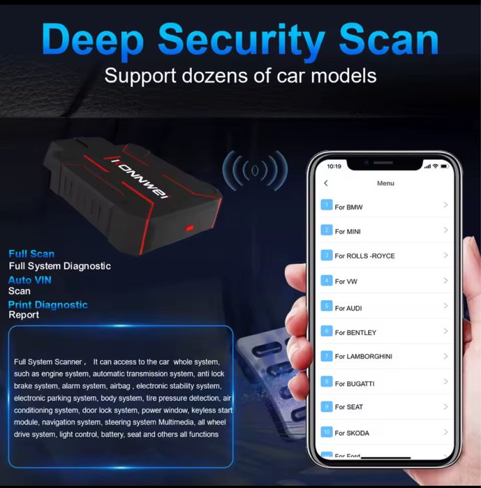 Tester Auto profesional KONNWEI KDIAG MINI Full System + Haynes Pro