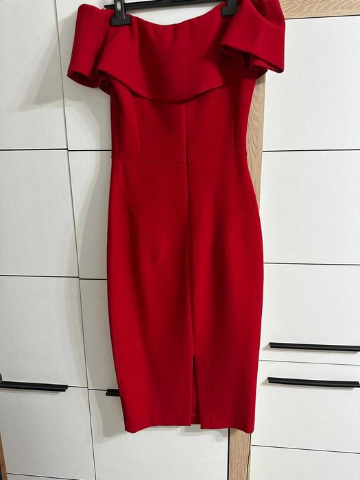 Rochie rosie eleganta