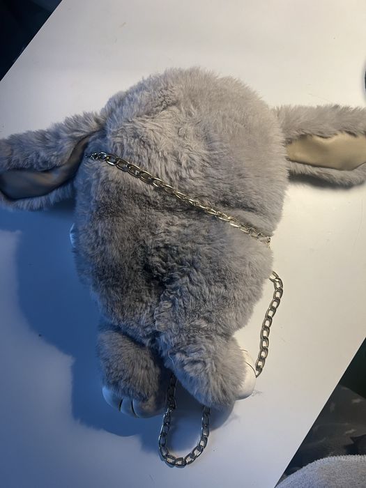 ghiozdan iepure pufos