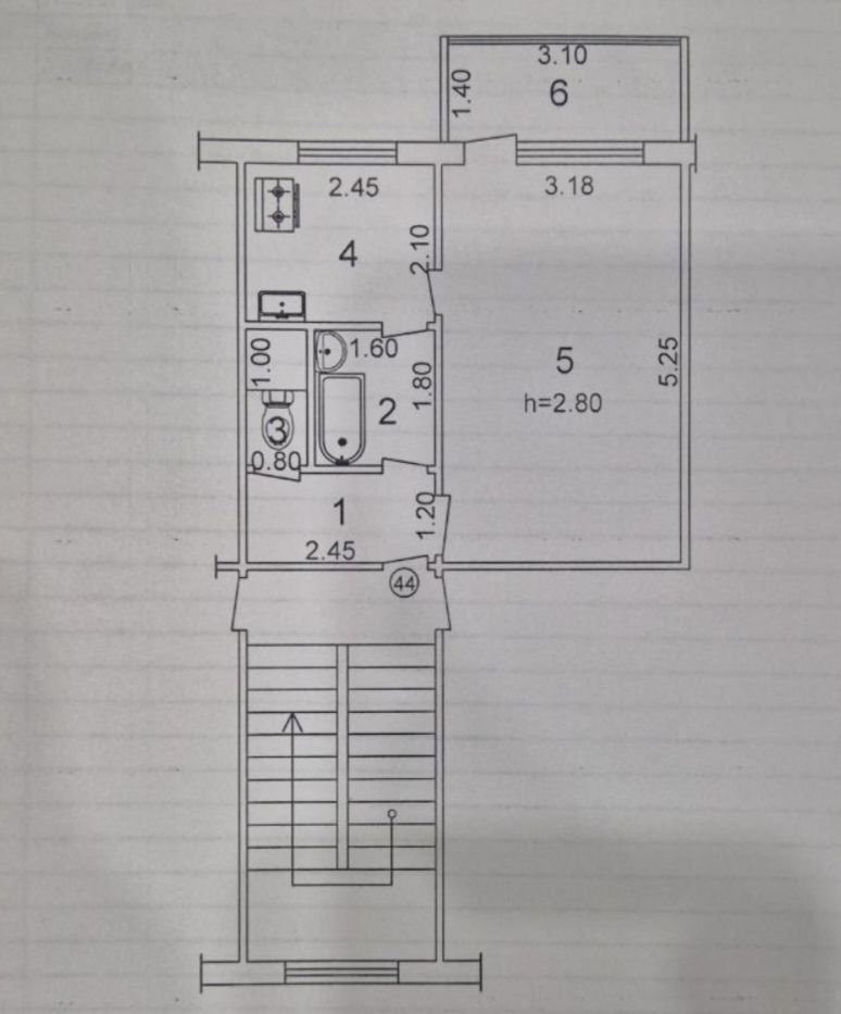 1-Комн. 3-Этаж. 34м². Продажа. Гинекология. Феруза.