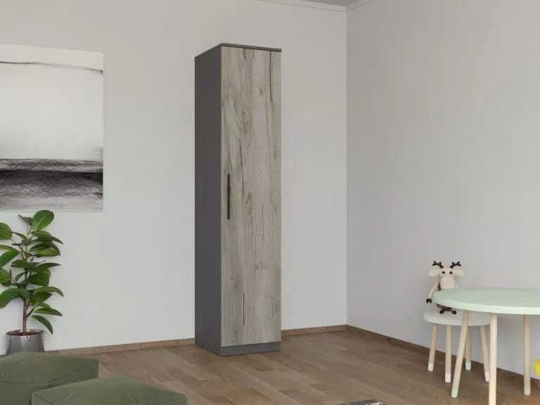 Set Dormitor Colt Lucio C8 Gri / Lemn