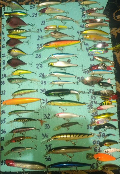 Rapala,Salmo, Savage gear,daiwa, rebel, Yo-zuri, STORM,Nils Master Abu