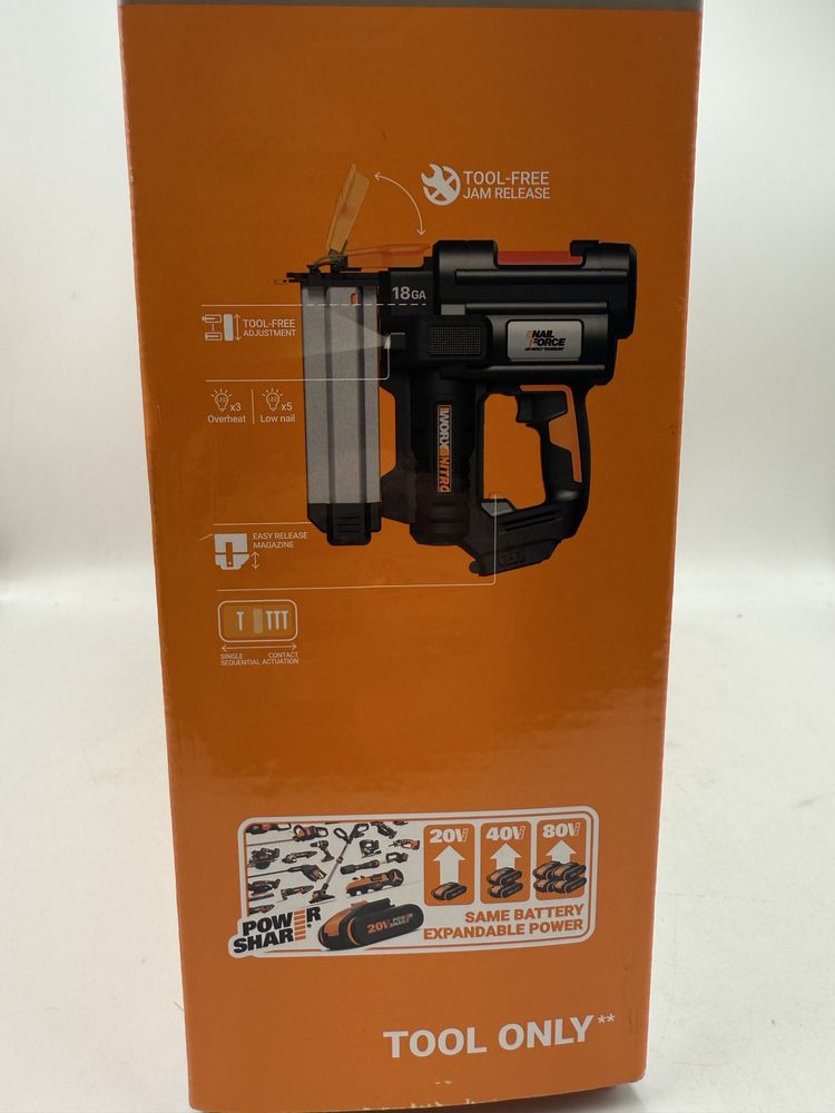 Pistol capsator cuie si capse WORX WX842.9 Nitro 20V Sigilat VIII