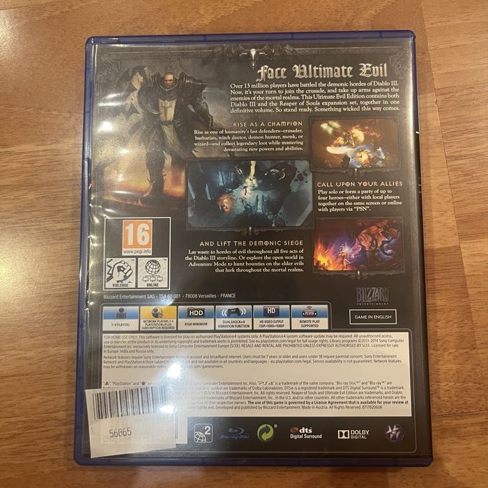 PS4 Diablo 3 Reaper of Souls Ultimate Edition