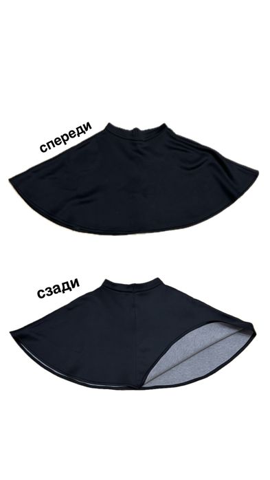 Юбка черного цвета, теплая