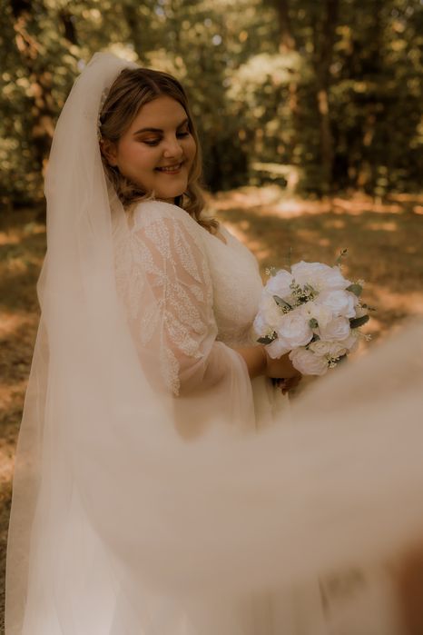 Rochie de mireasa A-line, plus size, NEGOCIABIL