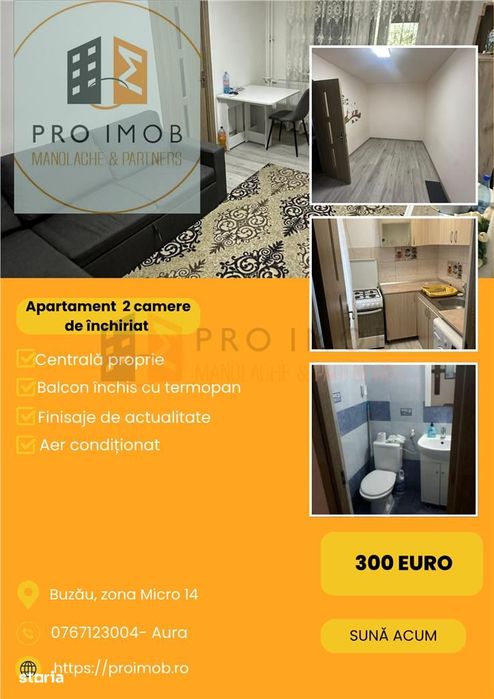 Apartament 2 camere cf 2 semidecomandat zona Micro 14
