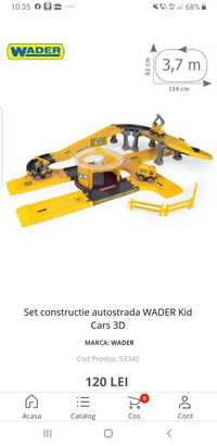 Set constructie autostrada WADER Kid Cars 3D