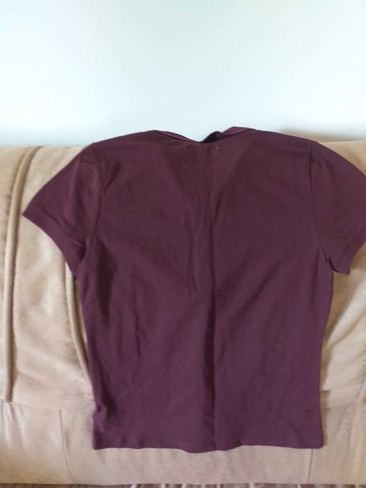 Tricou dama nou cu eticheta Aeropostale L bumbac , visiniu