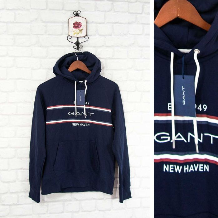 GANT Оригинална мъжка горница с качулка суитчър Hoodie Размер М