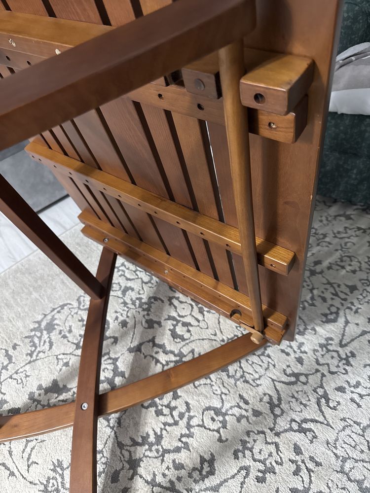 Set terasa / masa plianta si scaune lemn masiv de cires