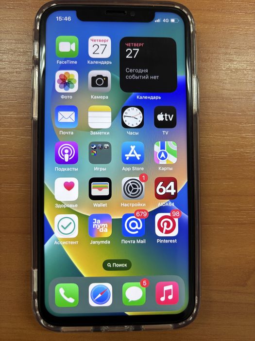 Айфон Х без царапин 256гб