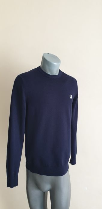 Fred Perry Wool/ Cotton  S НОВО!  ОРИГИНАЛ! Мъжки  Вълнен Пуловер!