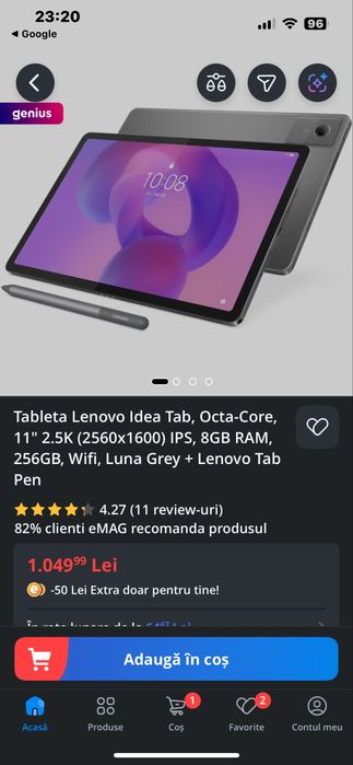 Tableta lenovo idea tab 11