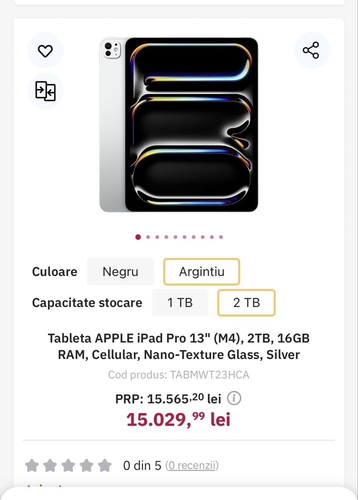 Apple iPad Pro 13” M4  2TB Nano-Texture glass