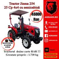 Tractor Jinma nou 25CP cu acoperis cu CIV 4X4