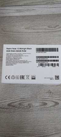 Продам Redmi Note 13, 256 гб. практический новый