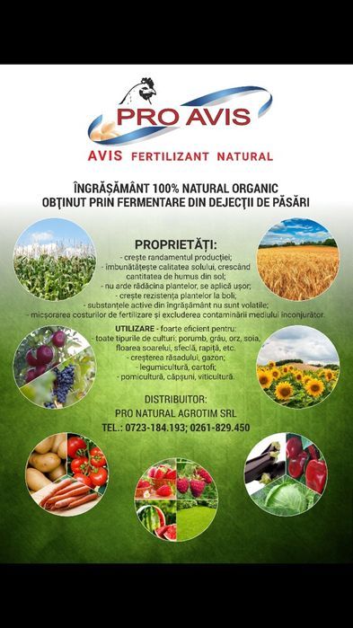 Ingrasamant organic Certificat ECO !!!