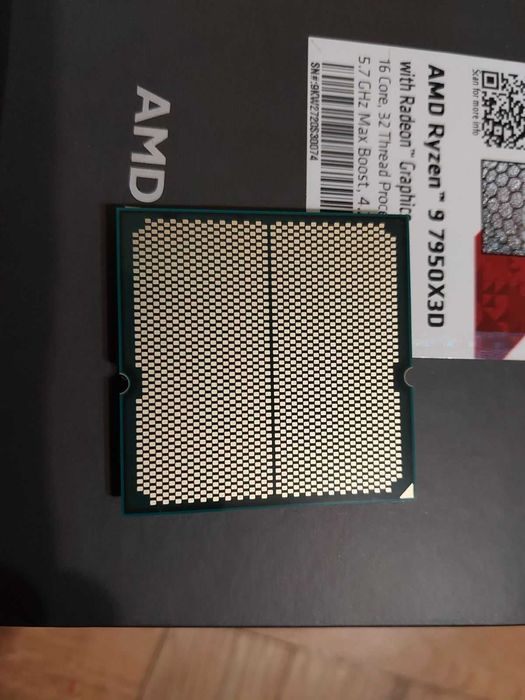 AMD Ryzen 9 7950X3D, 16-ядрен, 128MB L3 Cache