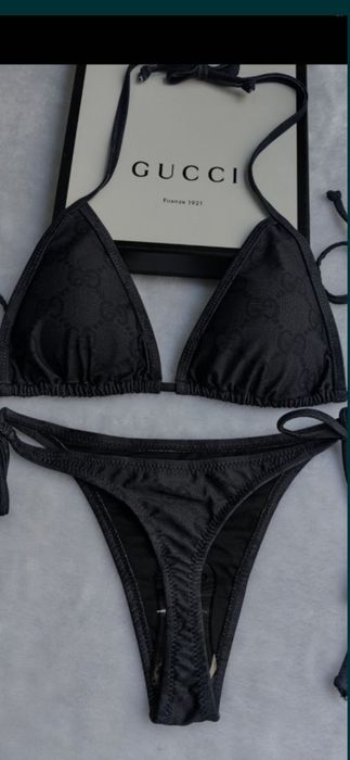 Costum de baie Gucci, model 2026, chilot tang, 2 modelea