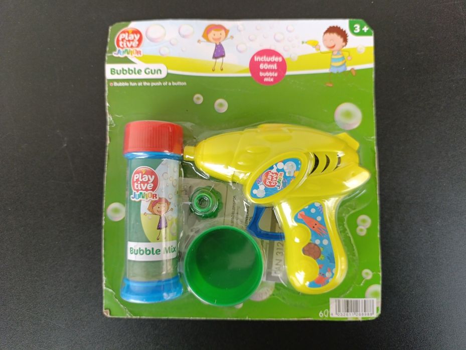 jucarie pistol cu  bule de sapun copii fete baieti play tive 3+