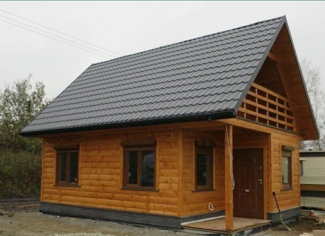 Construim case din lemn si cabane din lemn masiv pentru locuit sau vac
