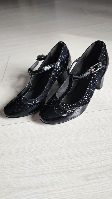 Pantofi din piele naturala Bratex