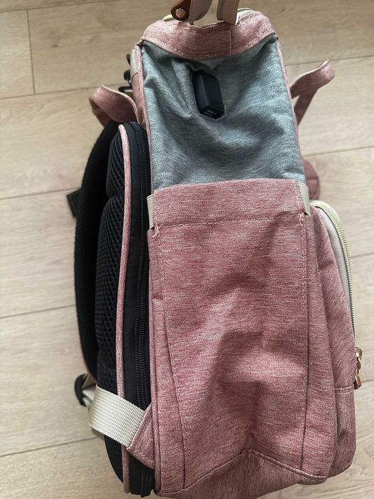 Geanta - Rucsac multifunctional pt Scutece Bebelusi cu patut pliabil