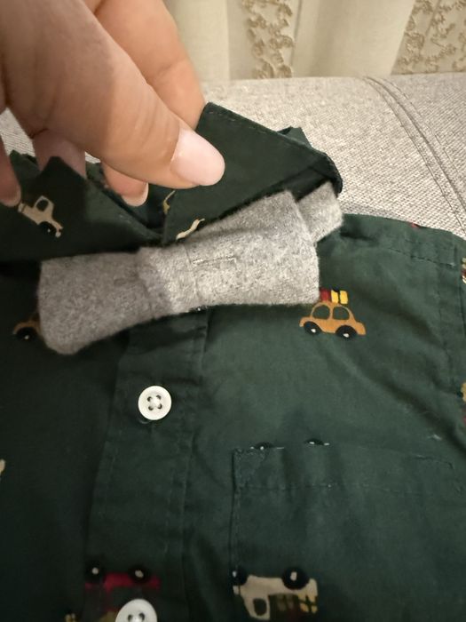 Camasa cu papion si pantaloni crem , noi cu eticheta , marimea 12 luni