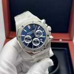 audemars piguet royal oak silver blue automatic