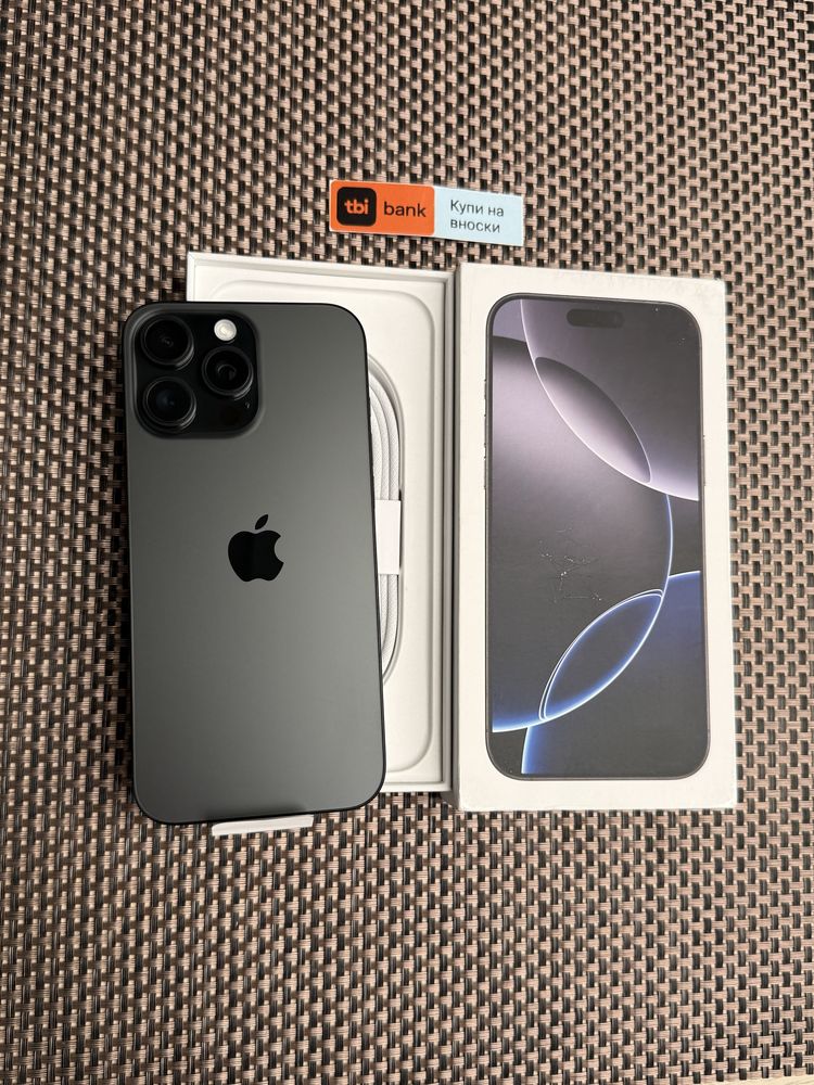 НОВ!512Gb *ЛИЗИНГ* iPhone 16 Pro Max Black Titanium / Гаранция