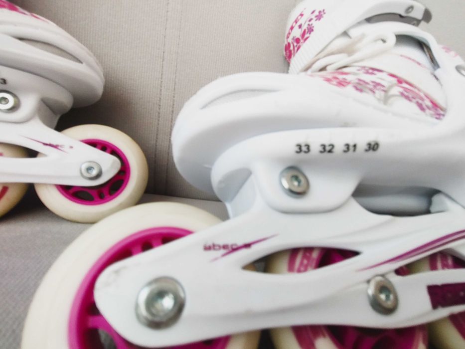 Детски Регулируеми ролери Roces Compy White (30-33) - Бял