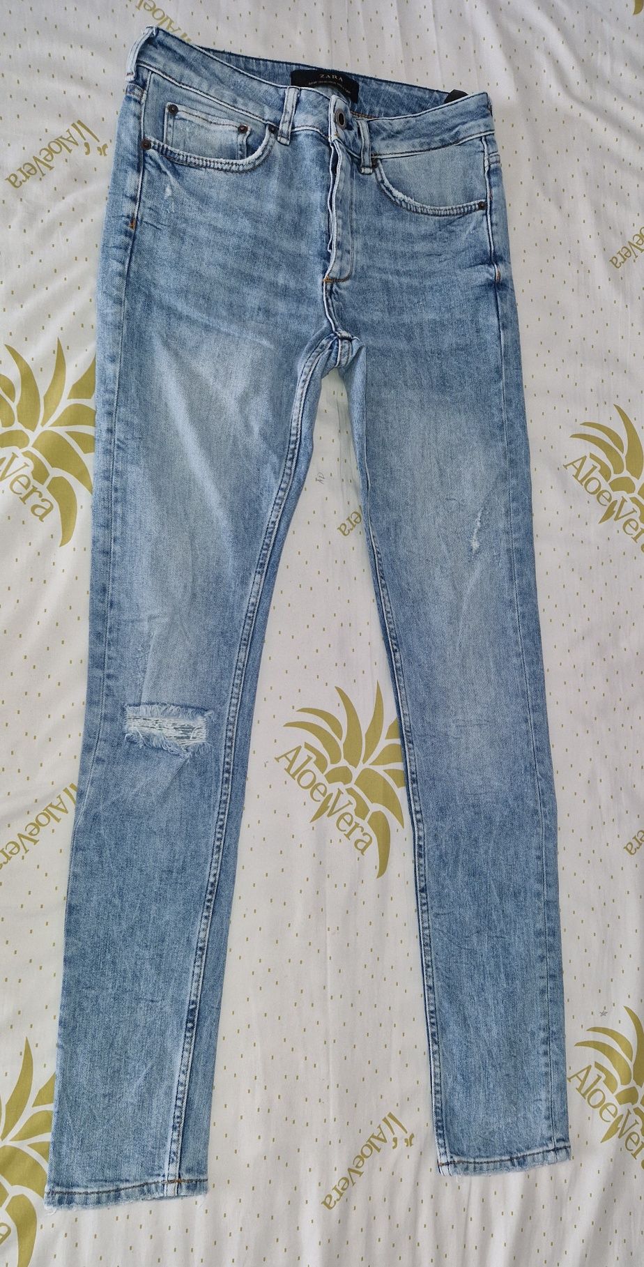 Lot blugi skinny pantaloni jeans barbati marimea M zara hm pull bear