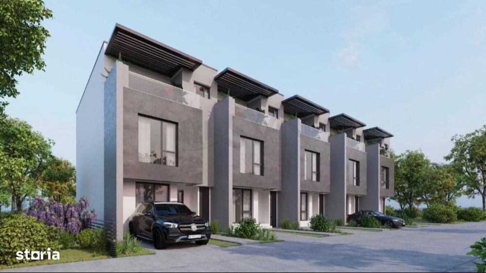 Vila de vanzare 4 camere dressing si baie proprie Pipera