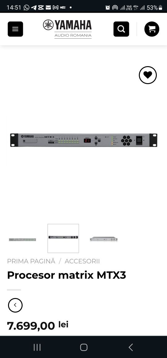 Procesor matrix MTX3 (produs nou)