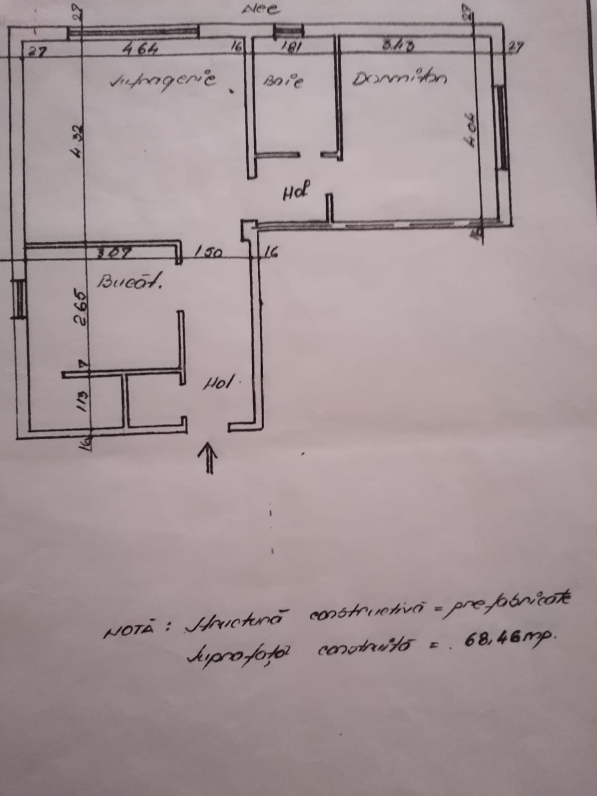 Apartament cu 2 camere