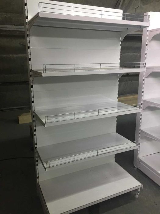 Стеллаж магазин супермаркет витрина железные полка остравные