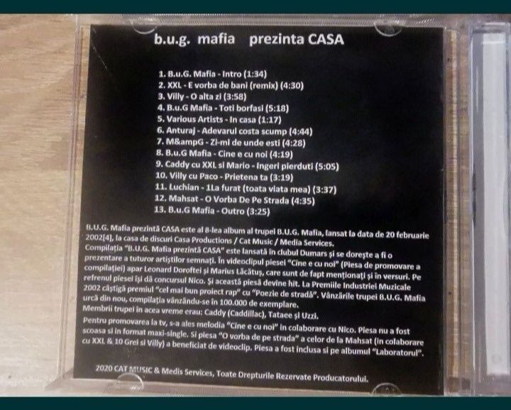 Cd Bug Mafia Casa