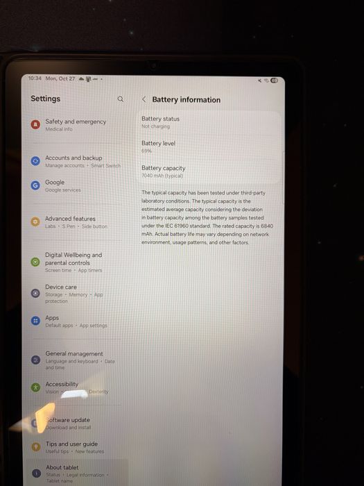 Samsung Galaxy Tab S6 Lite (2024) - SM-P620 - ÎNREȚINUTĂ FOARTE BINE!