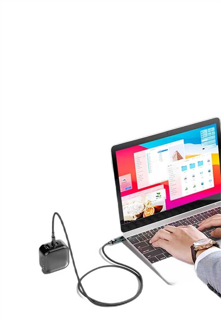Cablu de date USB-C la USB-C, 100W, cu Display digital, 1,2m