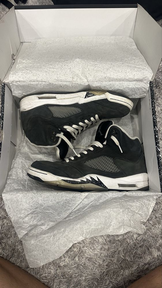 Jordan 5 oreo с котия