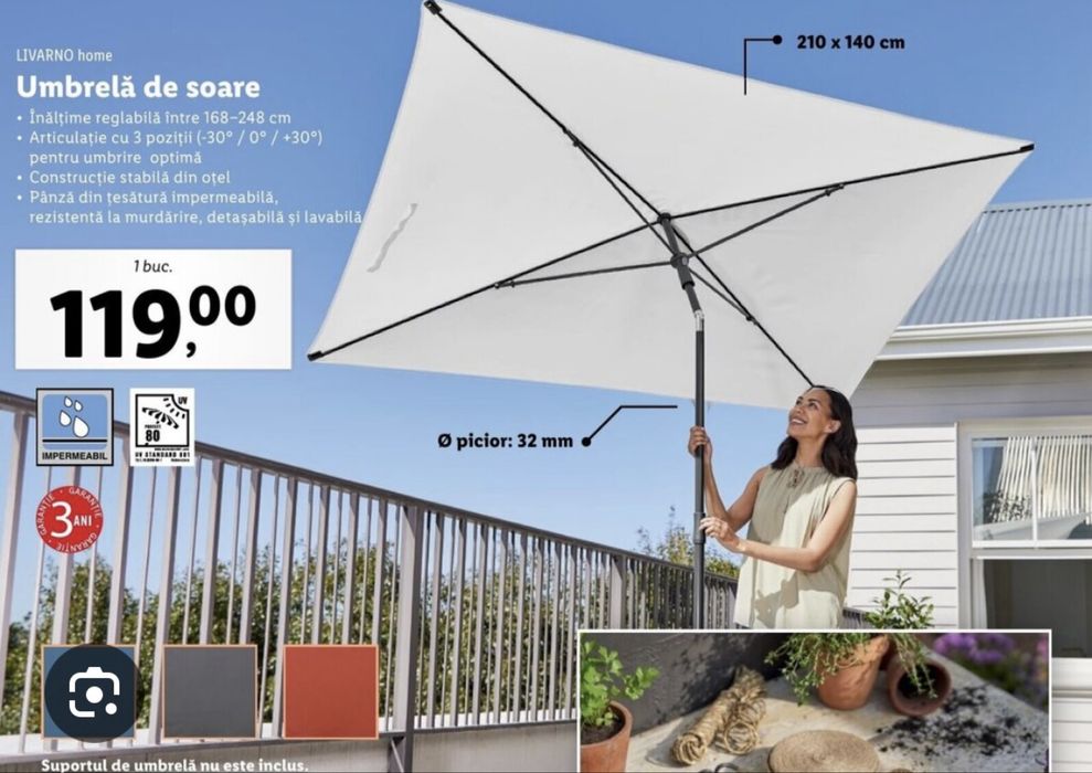 Umbrela de gradina NOU